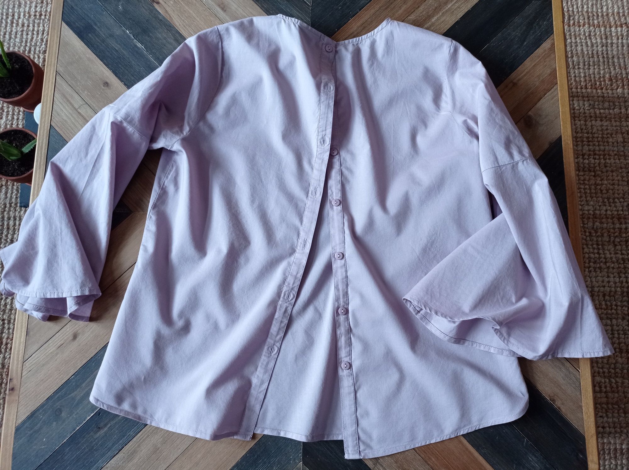 Bluzka koszula pudrowa lilia 100% bawełna Vero Moda rozm M
