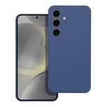 Futerał SILICONE do SAMSUNG S24 niebieski wyściółka+szkło hartowane