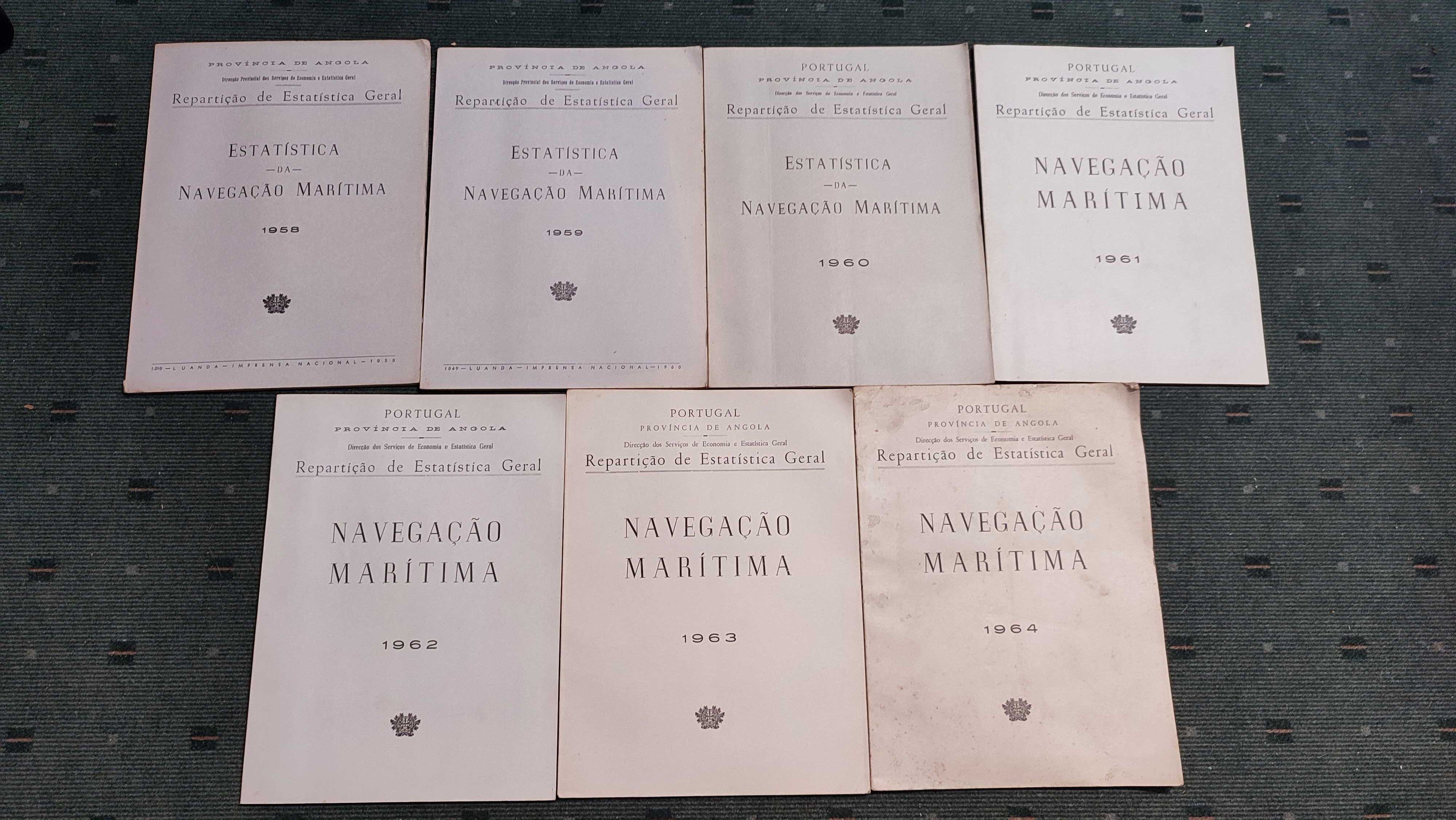 Navegação Maritima 1958 a 1964 - Provincia de Angola