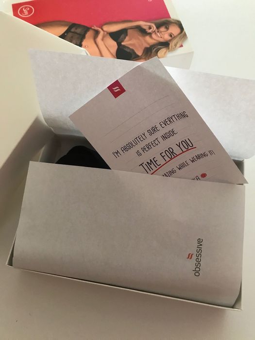 Sharlotte set obsessive чорний комплект білизни з високими трусами