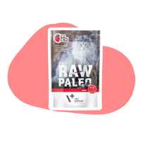 RAW PALEO Adult Cat Beef Wołowina 10x100g Karma mokra dla kotów