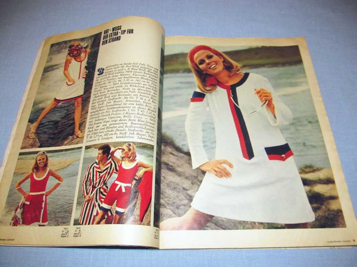Burda Moden 7/1968 + wykroje Vintage
