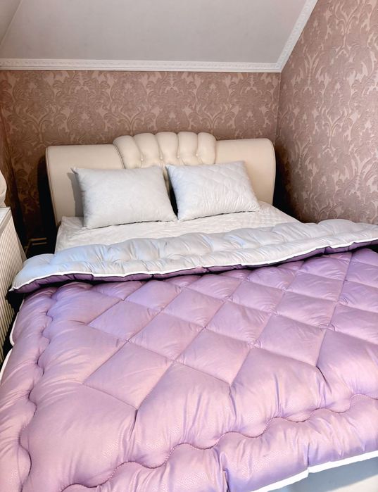 Тёплое одеяло овчина полуторное односпальное тепла ковдра вовна 150x21