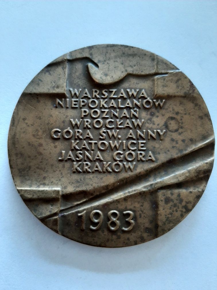 Medal Jan Paweł II Pielgrzymka 1983 rok