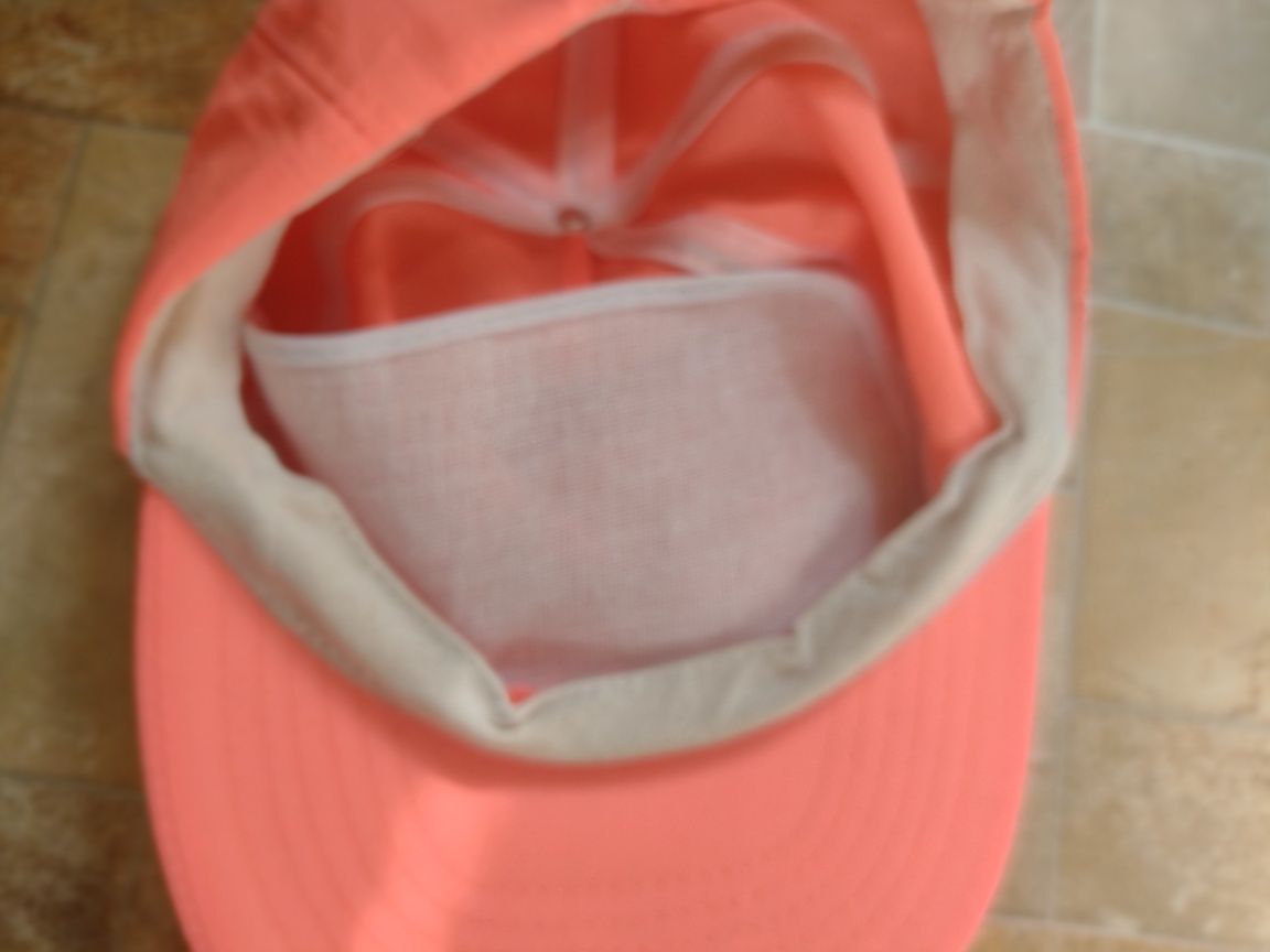 Кепка бейсболка женская неоновая персик коралл розовая яркая 56 58