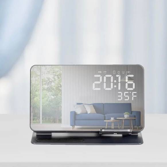 Бездротова зарядка Apple Samsung стенд 4 в 1 быстрая беспроводная 15W