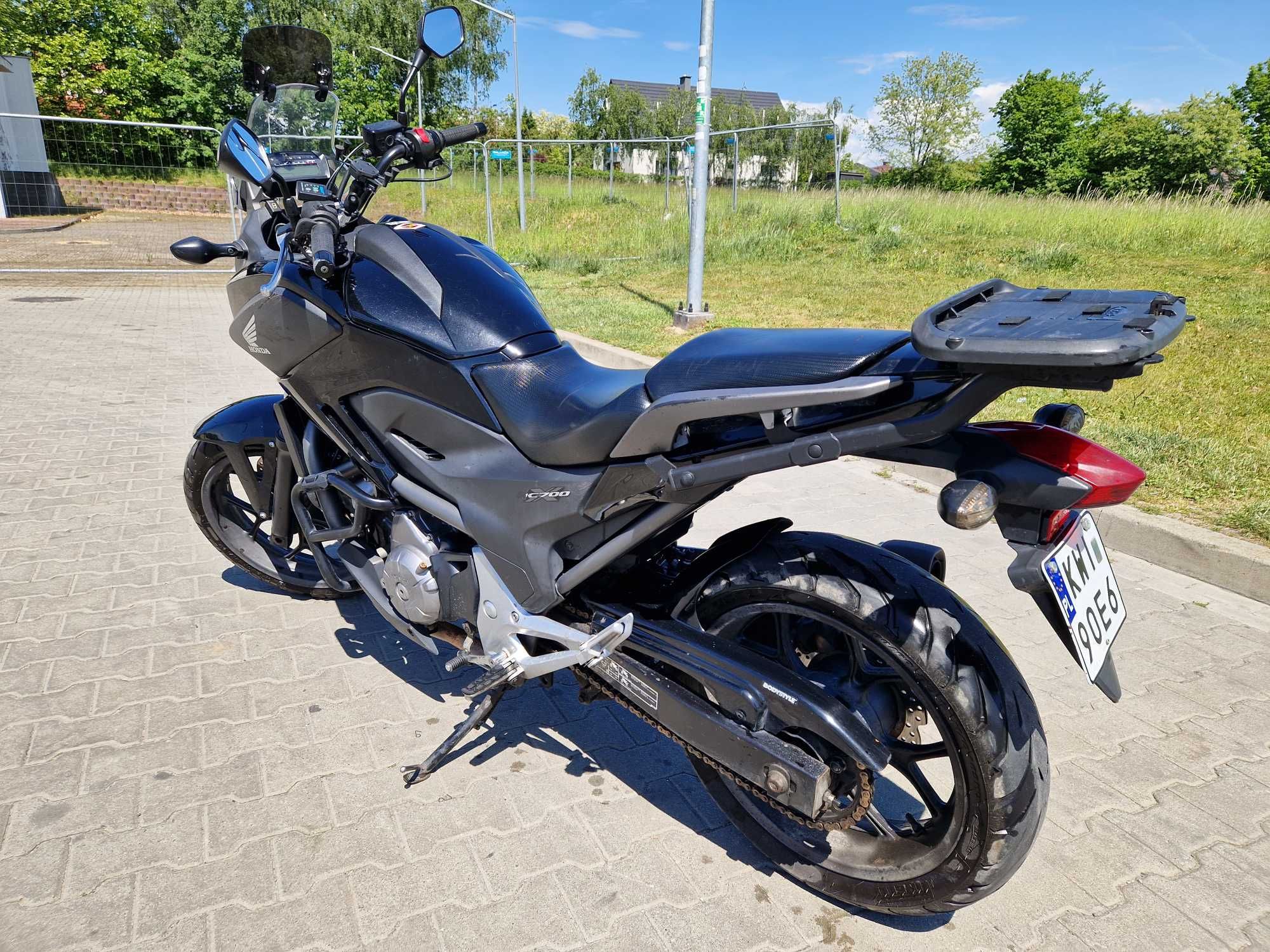 Honda NC700X NC750X manual 2012r A2 nowe opony , napęd kufer, gmole