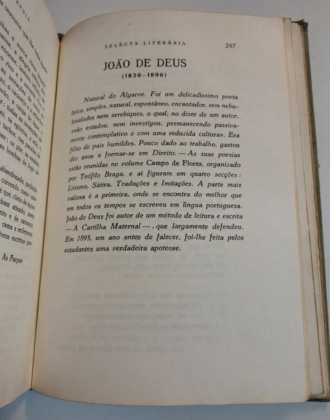 Selecta Literária, de José Pereira Tavares
