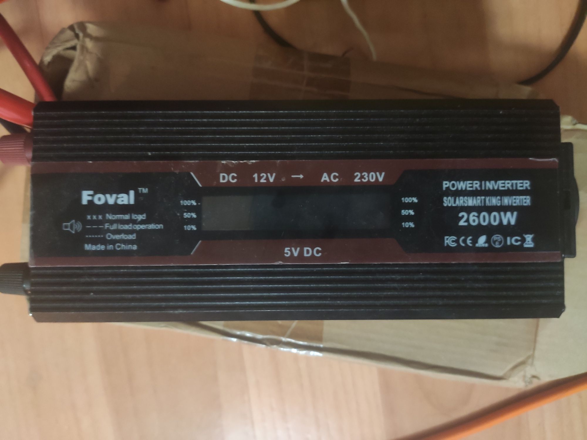 Продаю інвертор 12/220v 50гц foval 2600w