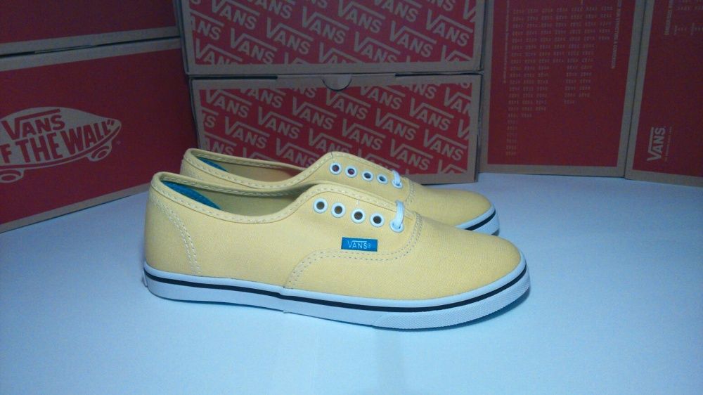 Vans Authentic Lo Pro (Pop) Yellow/Cyan Blue różne rozmiary Wyprzedaż