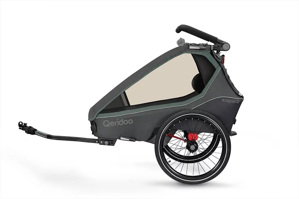 przyczepka rowerowa Qeridoo Kidgoo 2 Ivy Green