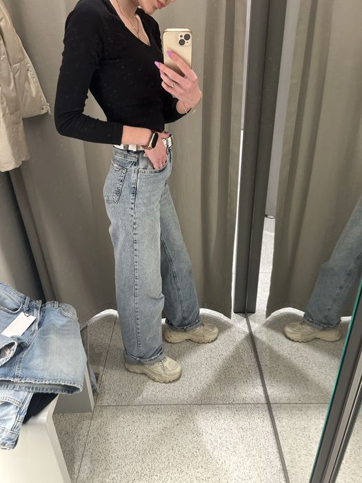 Ідеальні прямі, широкі джинси