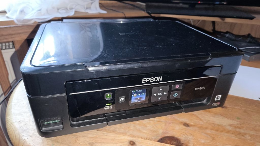 Drukarka wielofunkcyjna Epson XP-305, zapas tuszy, drukuje