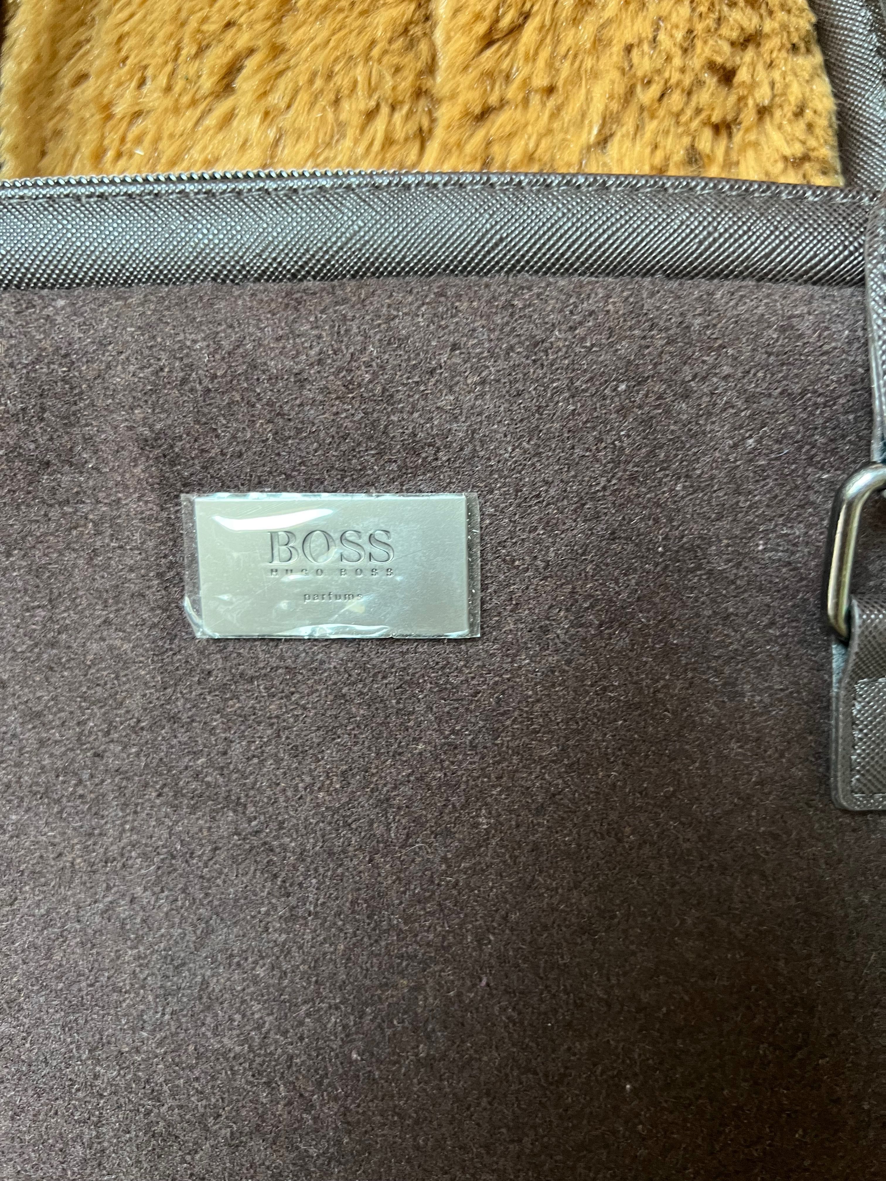 Aktówka, torba na laptopa Hugo Boss brąz nowa Unisex