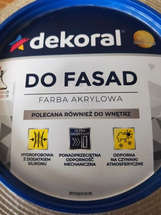Farba do fasad akrylowa Dekoral NOWA