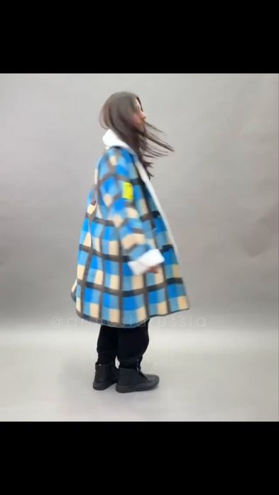 Меховая рубашка-пальто итальянского бренда VDR