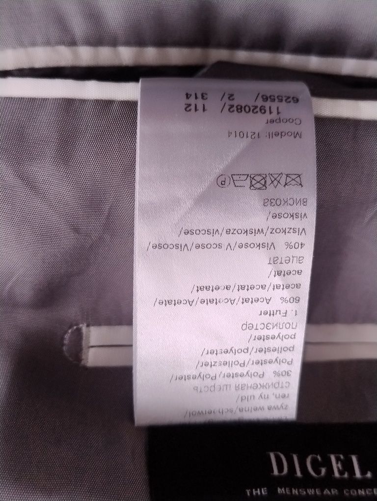 Digel The Menswear Concept, szara marynarka męsk