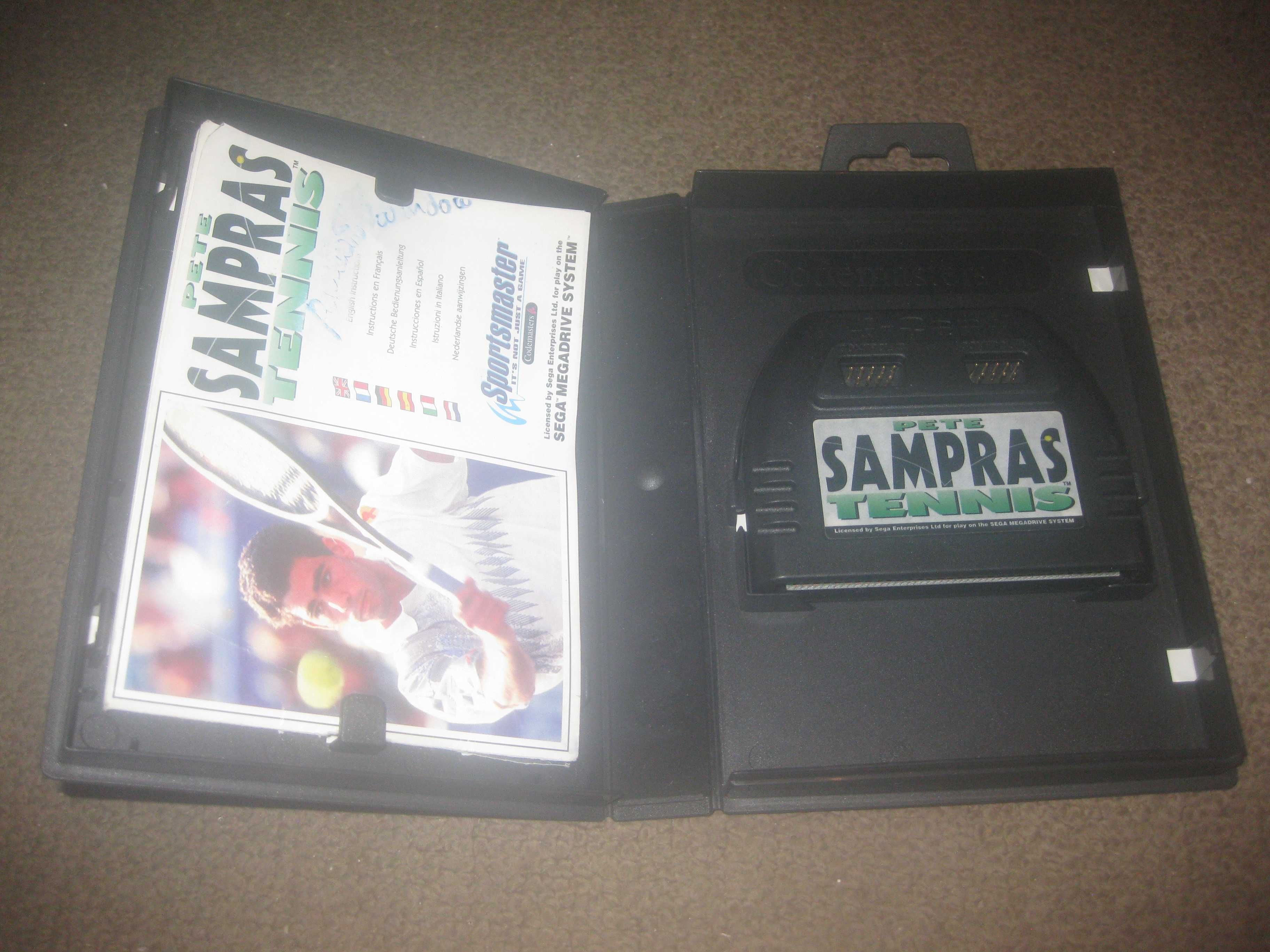 Jogo "Pete Sampras Tennis" para Sega Mega Drive/Completo!