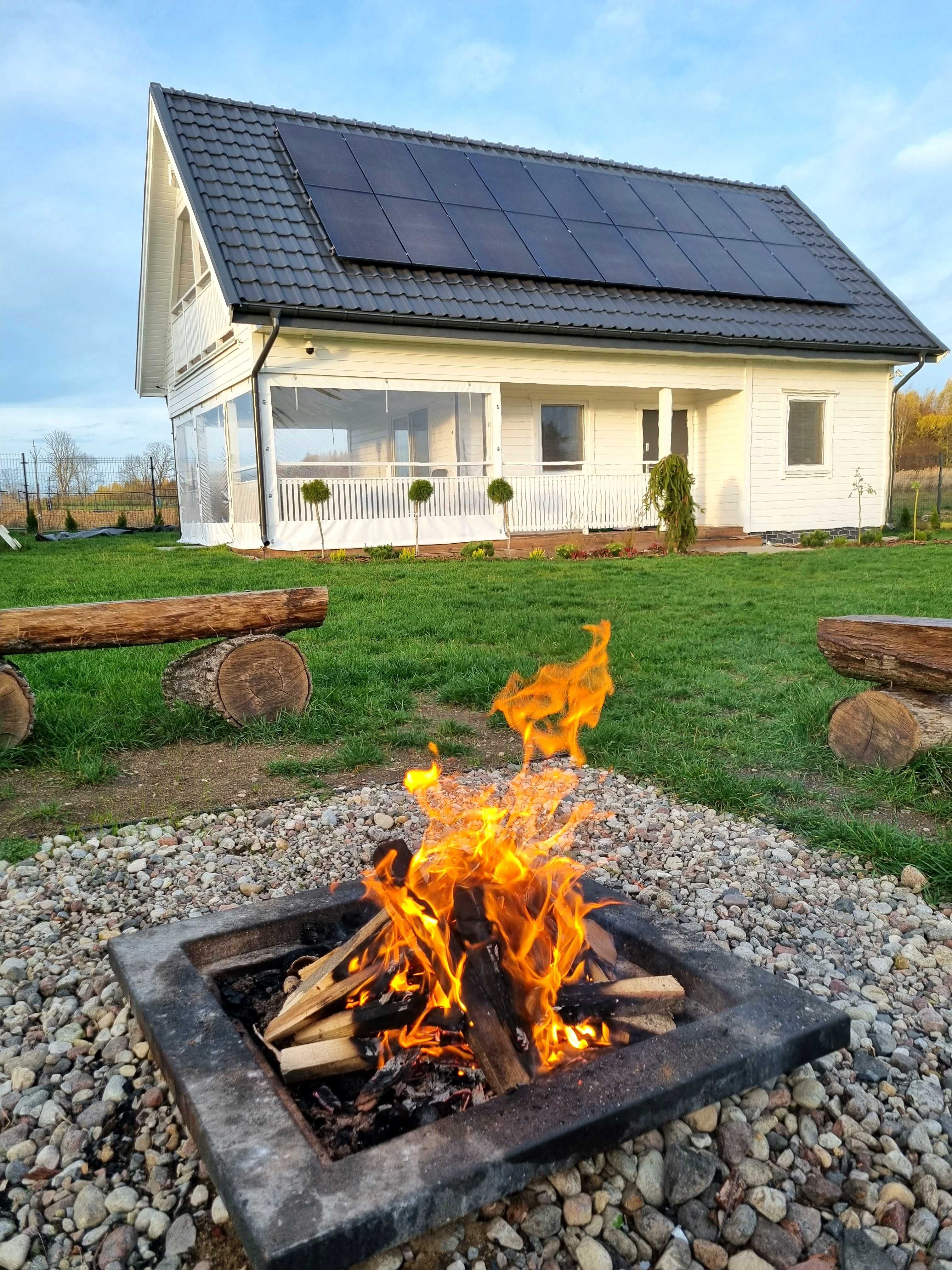 Domek całoroczny nad Jeziorem Mazury Giżycko Jacuzzi Spa Sauna Łódka