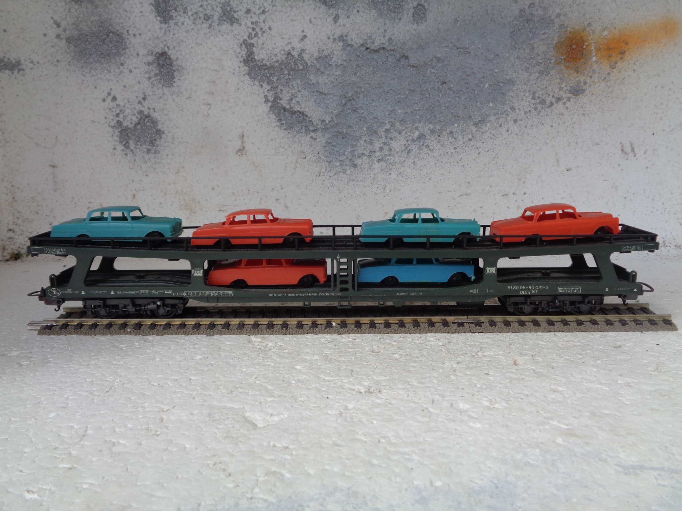 1:87 LIMA Vagão porta automoveis da DB com carros