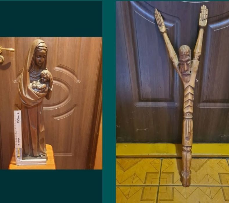 Lalka zabawka figurka drewniana Józef Muniak 25 cm