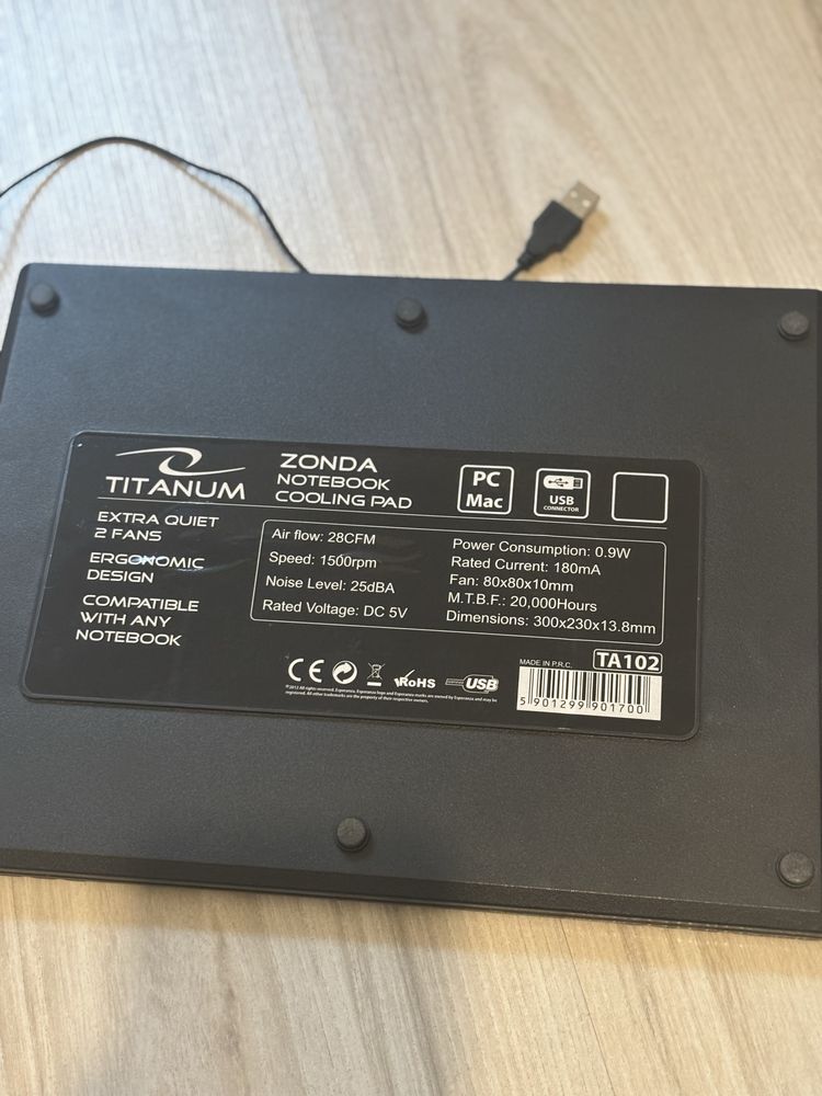 Podstawka chlodząca Titanum pod mały laptop