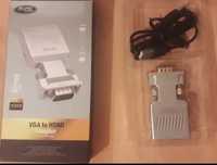 Novo Adaptador  VGA a HDMI com caixa