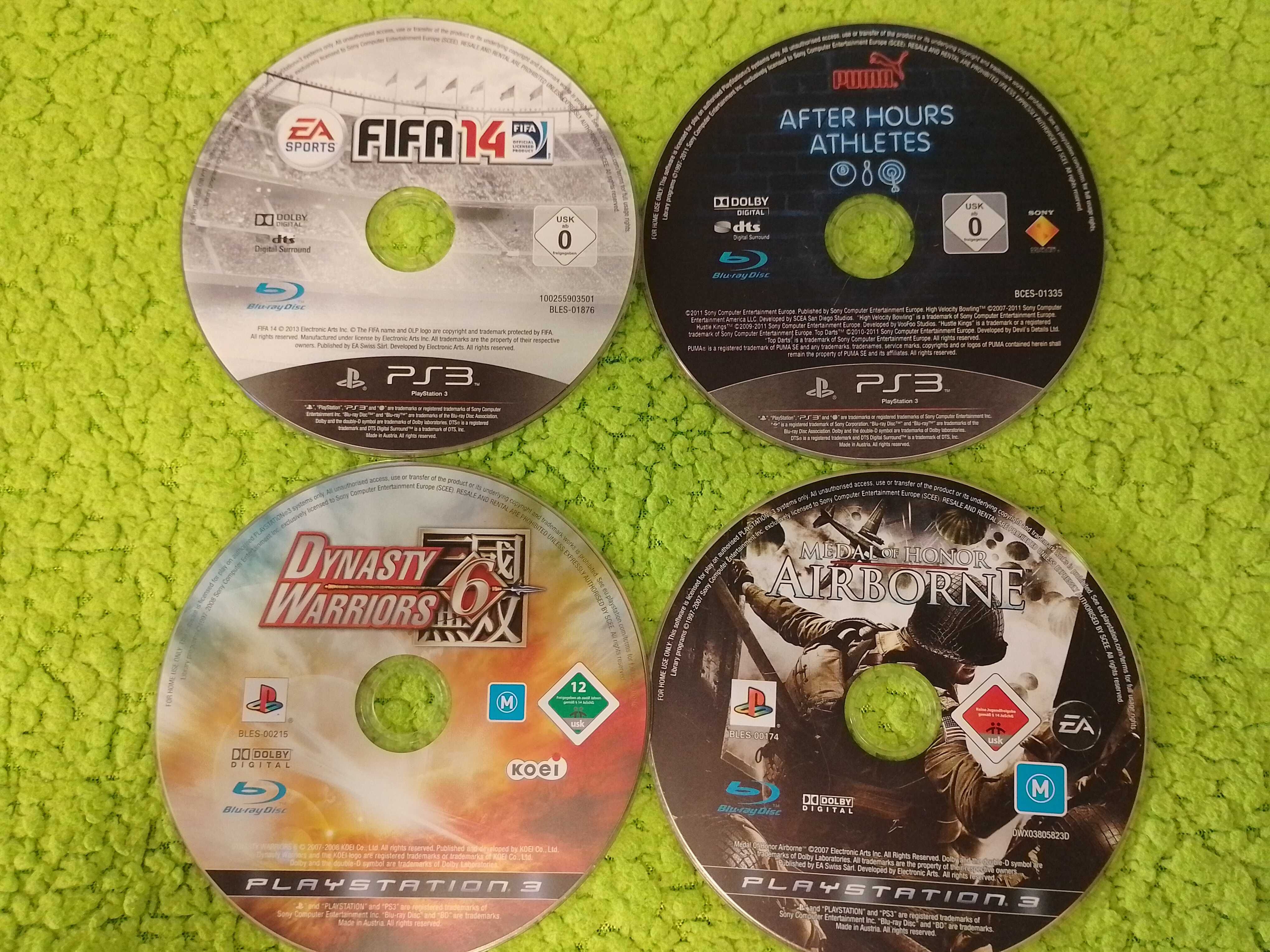 PS3 zestaw gier same płyty
