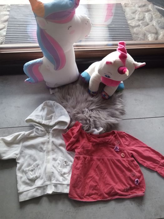 Zestaw mix paka ubrań dziewczynka rozmiar 62cm