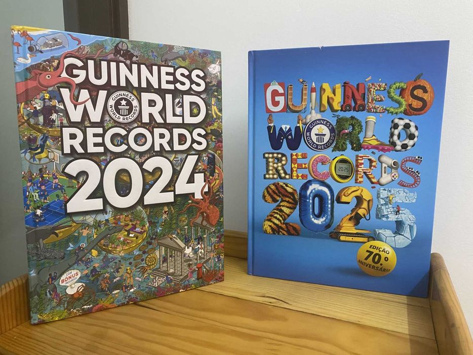 2 Livros Guiness World Records da Coleção Planeta Portugal