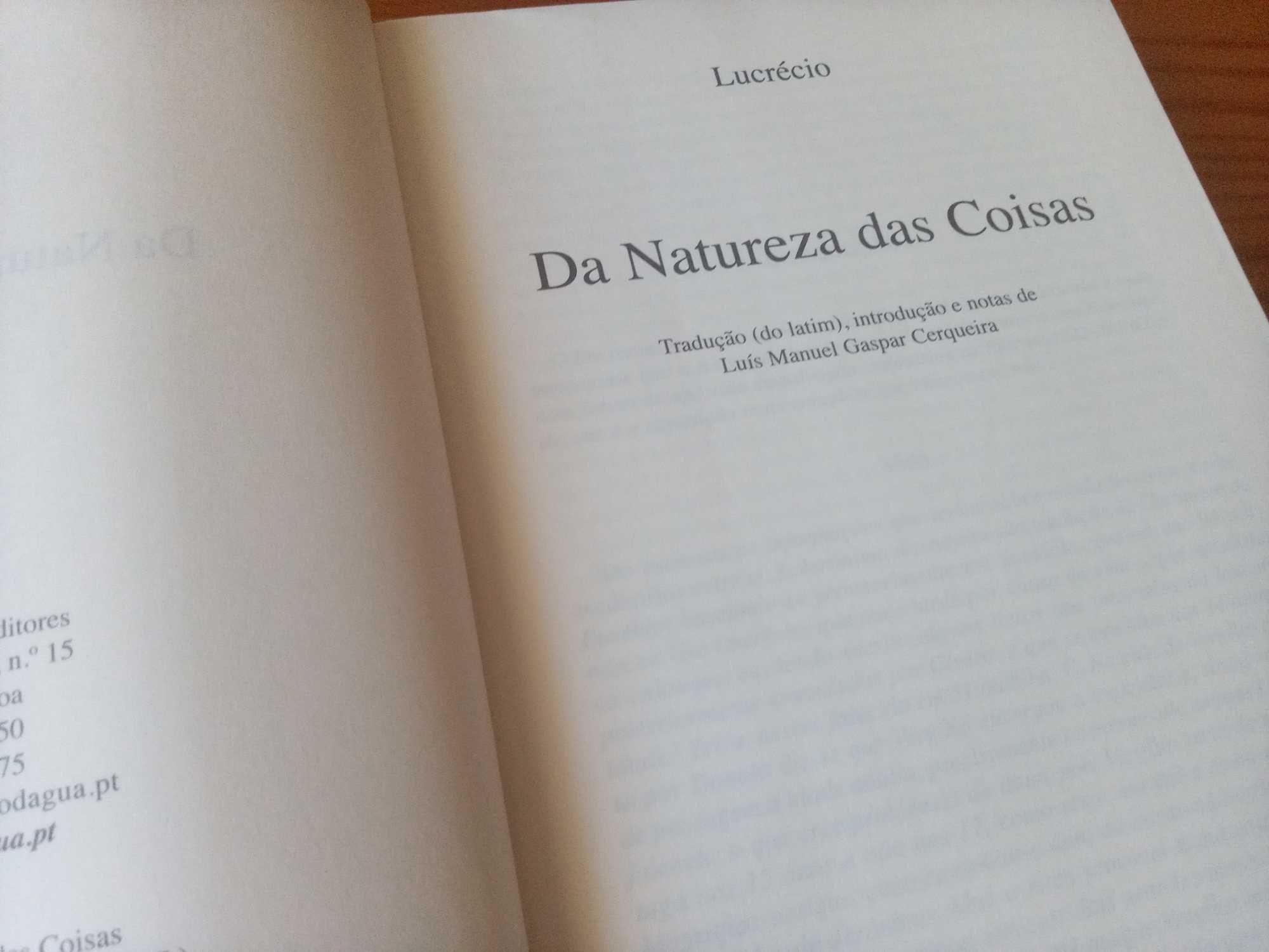 Da Natureza das Coisas - Lucrécio