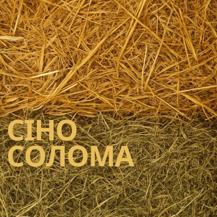 СОЛОМА, СІНО, КРУПА + доставка