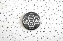 Przypinka pin -Black_Series- "eat sleep LEGO repeat"