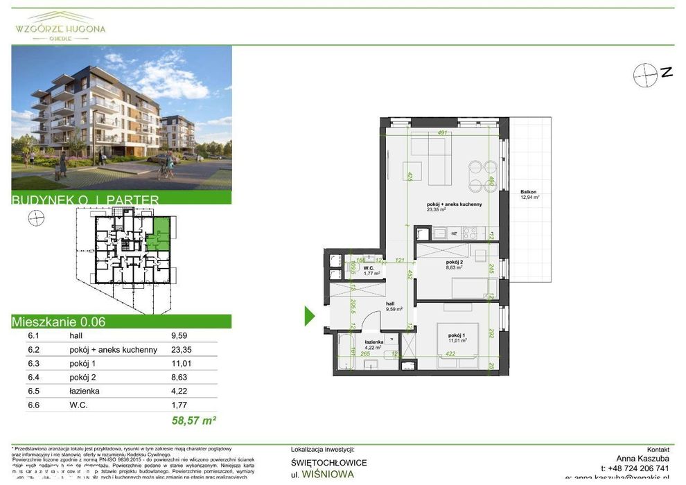 Wzgórze Hugona | GOTOWE mieszkanie | O.0.06
