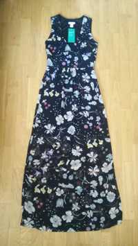 Piękna NOWA długa sukienka maxi H&M rozm.36