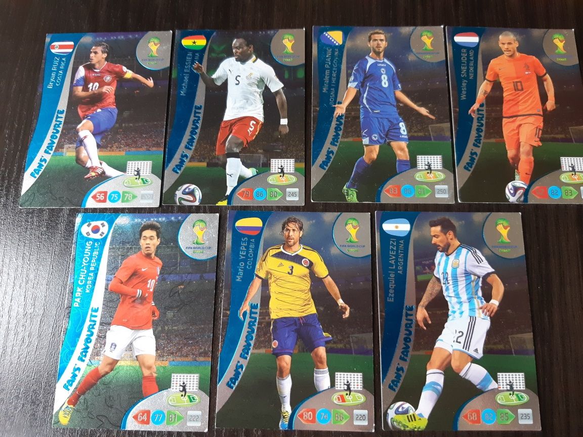karty piłkarskie FIFA WORLD CUP Brazil 2014 kolekcjonerskie