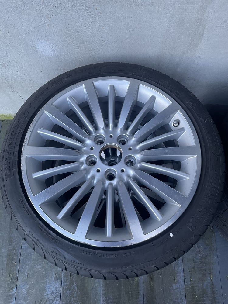 Koła Felgi BMW 5x120 18” Goodyear 225/45/18 0621 TPMS Super stan