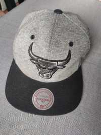 Mitchell & Ness Męskia czapka z daszkiem szeroka Chicago Bulls szara r