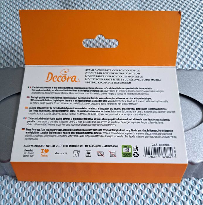 Forma para torta - retangular - fundo removível - da Decora