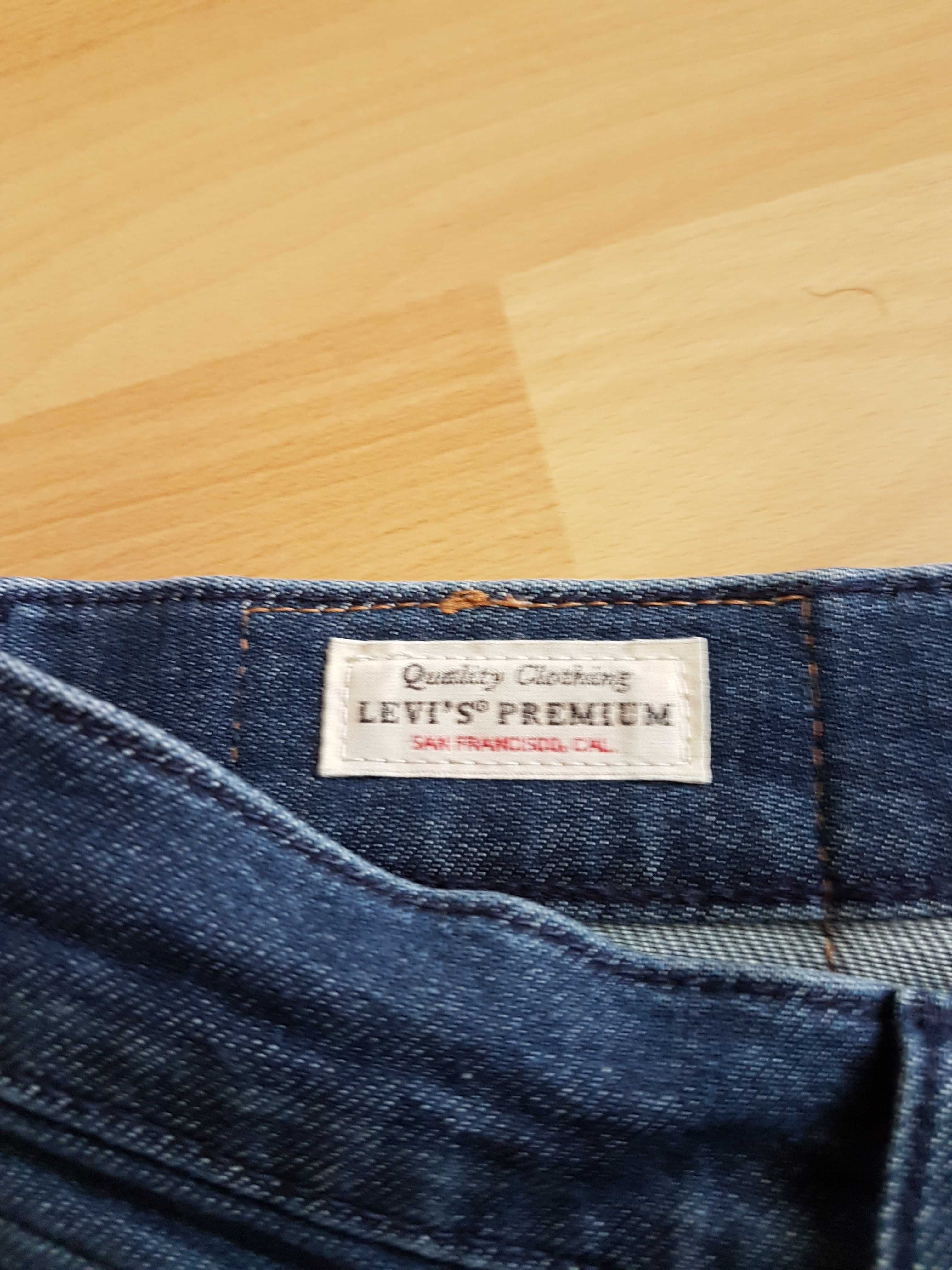 Levis 512 W33 L32 Premium jeansy slim skinny rurki jeansy 33/32 dżinsy