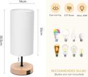 Aigostar Lampka nocna z 2 portami USB