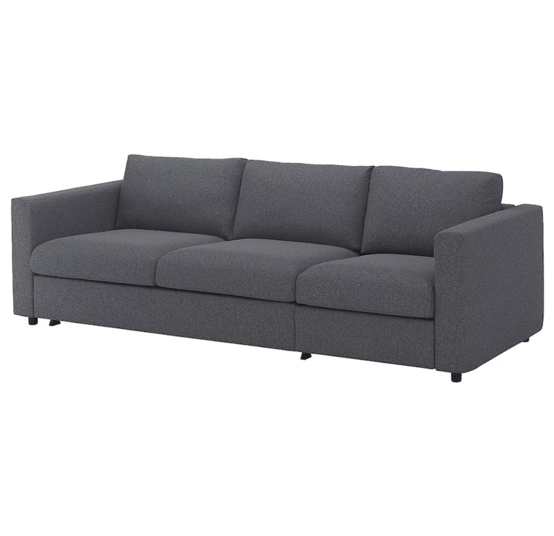 Ikea Vimle Sofa 3 osobowa rozkładana Średnioszary Transport