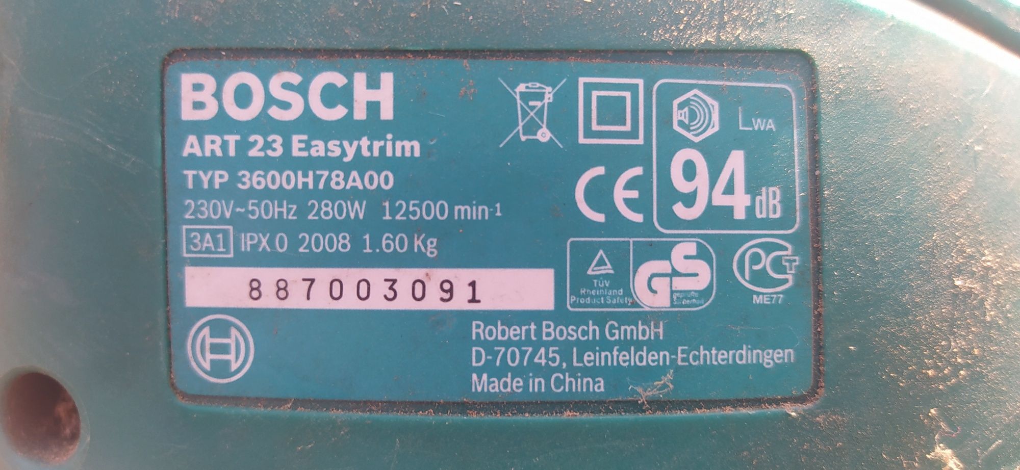 Podkaszarka elektryczną Bosch