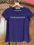 T-shirt Calvin Klein S/36 fioletowy
