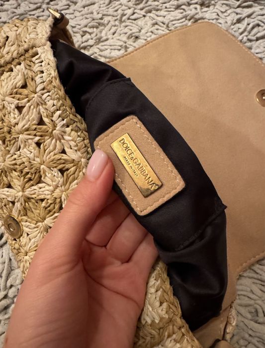 Сумка з рафії miss charles від dolce & gabbana (оригінал)