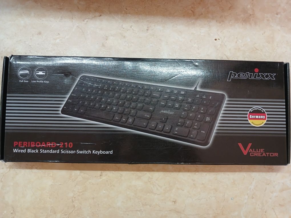 Дротова клавіатура Perixx PERIBOARD-201