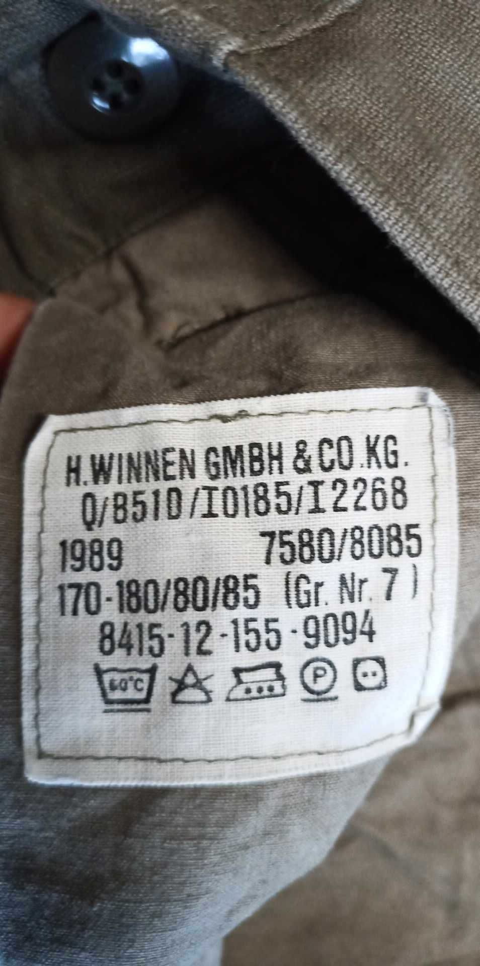 Spodnie BW Moleskin 100% cotton r.GR7 /170-180/80/85 pas86
