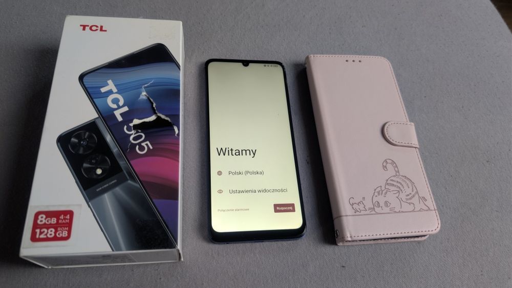 Smartfon TCL 505 4/128 jak nowy na gwarancji