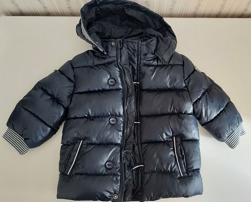 Quispo azul marinho impermeável, bebé 9 meses