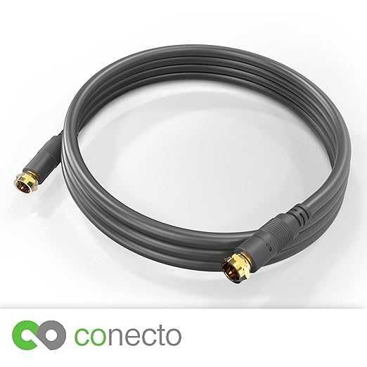Kabel satelitarny 0.5m antenowy koncentryczny podwójnie ekranowany
